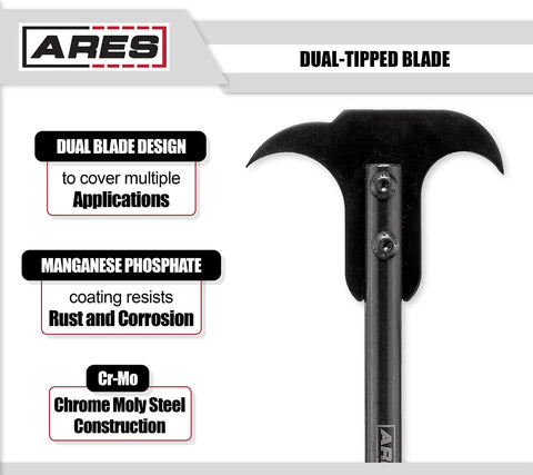 Dual Hook Tip Seal Puller Set With Heavy Duty Chrome Moly Blades For Ripping Out Stubborn Oil And Grease Seals Fast, showing dual-tipped blade design.