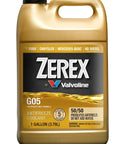 Hybrid G05 Coolant Antifreeze 50/50 Pre Mixed Six Gallon Container with a handle and label detailing uses.