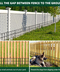 No Dig Garden Fence Kit With 30 Panels And Forty Two And A Half Feet Total Length Keeps Dogs And Rabbits Out Rustproof Anti Digging Barrier