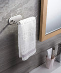 Self Adhesive Stainless Steel Towel Ring Holder For Kitchen And Bathroom No Drill Mount Anti Rust SUS 304 Towel Bar