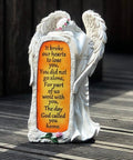 Solar Angel Garden Statue Lights For Outdoor Decor And Yard Art No Wiring Auto Charge By Daylight Weatherproof Memorial Gift
