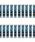 Heavy Duty 2S BMS 8.4V 8A Lithium Battery Protection Board for 18650 Cells, 20 units in a row on a white background.