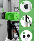 Hydraulic Knockout Punch Driver Kit 1/2 To 2 Inch Conduit Hole Cutter Set With 360 Degree Head, 8 Ton Punch Capacity shown in use