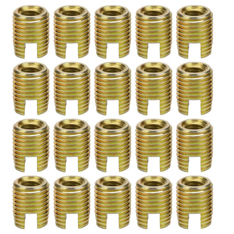 Jiawu 20 Pcs Heavy Duty Self Tapping Thread Insert Kit For Automotive And Machinery. Premium carbon steel M2-M12 inserts