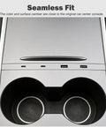 High Speed Car USB Hub Charger for Center Console With Retractable Cables Docked Seamlessly in Model 3/Y Console