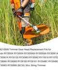 Person using durable trimmer gear head gearbox replacement for SRM 225 225i 2620 3020 225U 266U 280U straight shaft brushcutter