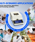 Portable Halogen Moisture Meter With 110g 10mg Precision, Quick Heat And Drying From 40 To 160 C, Super Handy Moisture Tester For Food, Plants, And Building Materials Lab Use in multi-scenario lab, farm, and food processing applications