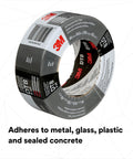 Heavy Duty Black Duct Tape 1.88 Inch By 60 Yard 3 Pack Industrial Strength Tear By Hand Multi Use For Patching Bundling Reinforcing
