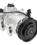 Top Tier AC Compressor With Clutch For 2012 Through 2017 Hyundai Accent Kia Rio 1.6 Liter Motor showing detailed components.
