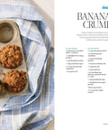 Over 100 Family Favorite Recipes You Can Make At Home For Busy Nights And Cozy Weekends from Angela Kinsey and Joshua Snyder, banana bread crumb muffins in a tin