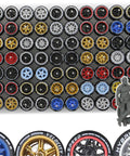 1/64 Scale Diecast Car Wheels And Tires Set Mixed Random Realistic Wheel Rims With Printed Detail For Customizing Cars Variety Pack