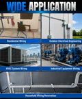 Wide application examples for Heavy Duty Third Eighth Inch Zinc Snap In Mc Cable Connector Ul Listed in various wiring settings.