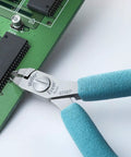Ultra-Precise Flush Cut SMD Tip Cutter with Ultra-Fine Tapered Relieved Head trimming circuit board