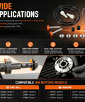 Go-To Air Motor Repair Kit For Graco Fireball 300 And Monark Pumps, includes replacement parts and compatible models list