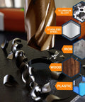 M35 5% cobalt drill bit set, 1–10 mm, 19 pcs; straight HSS twist bits for metal, Amazon brand
