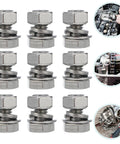 40 Pieces M6x10mm Stainless Steel Hex Bolts And Nuts Kit arranged with images showing industrial and repair use.