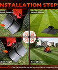 Installation steps for Universal Lawn Striping Kit for Zero Turn Mowers and Garden Tractors with Adjustable Hitch