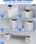 Installation steps for Heavy Duty Mini Split Condenser Pad Floor Mount Base Pad 15.74 Inch Long Beefy Anti Vibration Stand for Air Conditioners and Heat Pumps 12000 24000 BTU Indoor Outdoor Ground Mount.