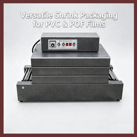 Premium 220V Shrink Tunnel Packaging Machine Heat Shrink Wrapper With Heavy Duty Chain Conveyor Belt For Large Voluminous Products Industrial Grade Quality
