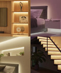 Bluetooth Smart Lightstrip Plus 1m Extension No Plug For Easy Mood Lighting Voice Control with soft glow in different rooms
