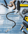 Soldering Help Hand Clamp With 360 Degree Rotation For Stable Circuit Board Work with tools on a wooden surface