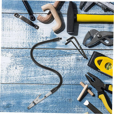 Soldering Help Hand Clamp With 360 Degree Rotation For Stable Circuit Board Work with tools on a wooden surface