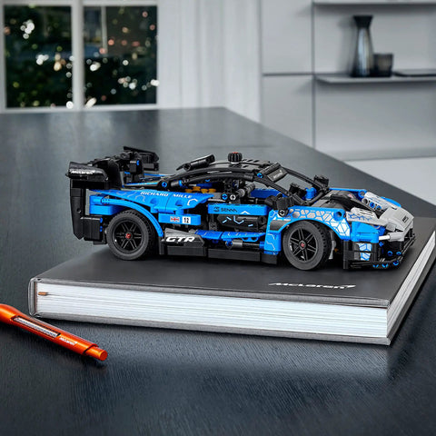 Build And Display A McLaren Senna GTR Toy Car Kit Ultra Detailed 1 To 14 Scale Model For Builders And Car Fans Realistic Racing