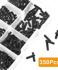 Heavy Duty M3 Set Screws Kit With 350 Pieces Headless Grub Screws In Sizes 3, 4, 5, 6, 8, 10, 12mm Allen Head Socket Cap Screws