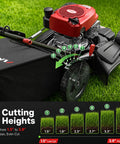 21-Inch Gas Push Lawn Mower With 144cc OHV Engine, Steel Deck, 3-In-1 Mulching Bagging Side Discharge, Easy Start Walk-Behind For Small To Medium Yards, 6 cutting heights