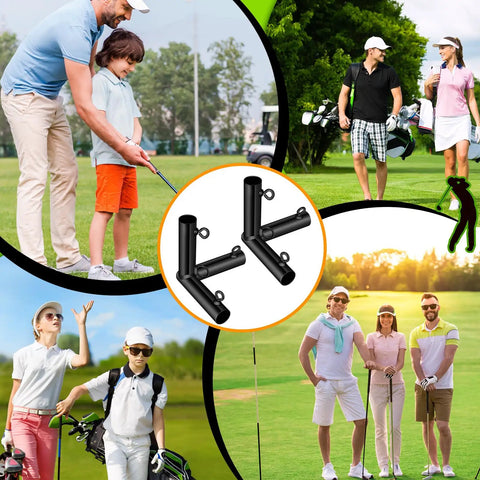 Golf Frame Corner Kit 10 Pieces 1 Inch Plug And Play Canopy Fittings With Threaded Eye Bolts For EMT Pipe For Practice Golf Cage Net