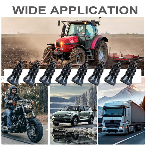 Collage showing wide application of 60Pcs Tire Repair Kit With Self Service Rubber Nails And Screws Includes Screwdriver.
