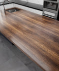 Wood Grain Contact Paper 30x200 Inch Roll Peel And Stick Self Adhesive Wallpaper for a kitchen island countertop
