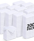 200 pack cotton terry cleaning cloths 14 by 18 inches white bulk multipurpose shop towels for kitchen auto garage and home