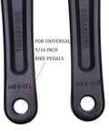 Beefy Forged Alloy 6061 Bike Crank Arms 89mm 102mm 114mm 127mm 140mm 152mm 160mm 165mm 170mm 175mm For Ebike With Square Hole Mid Mount Torque Ready And Durable Construction, 140mm left and right pair