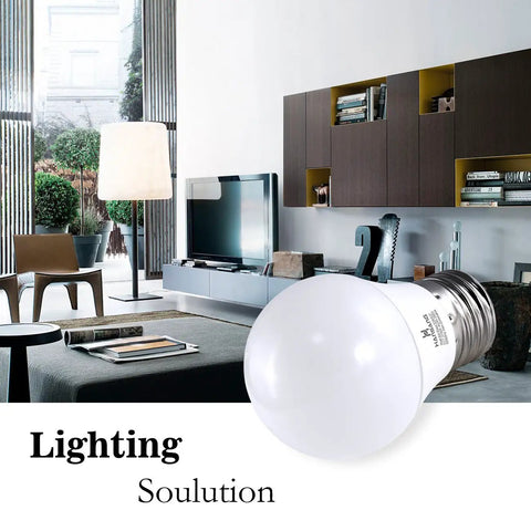 Living room with Brighten Up Any Room With A15 LED E26 Ceiling Fan Bulbs 5000K Daylight, 60W Equivalent, 600 Lumens, non dimmable bulb.