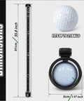 Back Saver Golf Ball Retriever With Easy Press Tube For Quick Grab And Go Ball Pickup No Bending Required; Size dimensions shown.