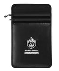 Front view of UL Certified Two Pocket Fireproof Document Bag With 2000F Heat Resistance, Waterproof Money Bag With Zipper, 15 By 11 Inches.