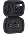 Open view of Hard Case For FLIR One Gen 3 And FLIR One Pro Thermal Camera, Shockproof Waterproof Protective Case with internal compartments