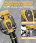 Cordless Tile Vibration Tool With 5 Speed Settings For Leveling Floors And Walls, 20V Battery Compatible, on display