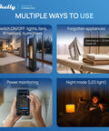 Image showcasing Matter Certified Smart Outlet With Precise Power Monitoring And Dead Simple Pairing Smooths Out Daily Chores While Delivering Rock Solid Connections Across Every Major Voice App And Automated Scenes In Crisp White.