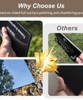 Comparison of Natural Black Granite Headstone Grave Marker With Personalized Engraving vs other tombstones, focus on polish and finish quality