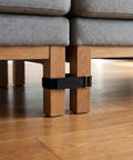 Heavy Duty Sectional Couch Connector Straps 4 Pack, Nylon Bands For Modular Sofas, securing sofa legs on wooden floor