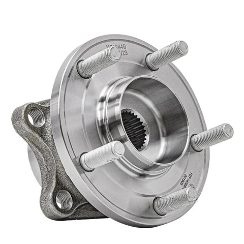 Front view of AWD Rear Wheel Bearing Hub Assembly for Mazda CX9 2007 Through 2015 Replacement Wheel Hub Kit With 5 Bolt Square Flange