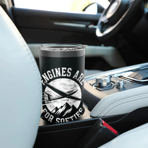 Stainless Steel Insulated Tumbler For Glider Pilots And Sailplane Fans Keeps Coffee Hot Through Tow Launches Thermals And Final Glide Perfect