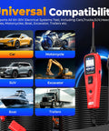 PowerScan PS100 Circuit Tester 2 Point 0 12 24V Automotive Electrical Probe Tool For DIYers And Pros Fast Diagnostics Live Circuit Testing Ground Check Clip Probes Troubleshooting Made Easy, red handheld probe with cable