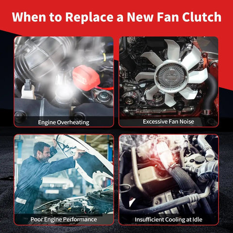 Heavy Duty Fan Clutch For Ford E150 Econoline 1998 To 2002 And Ford Ranger 1990 To 1997 Built Tough For Daily Driving With Precise Cooling Quieter Rides And Fuel Savvy Mileage For Bulletproof Engine Health And Rock Solid Performance