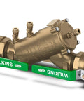 2 Inch Double Check Backflow Preventer With Union Ball Valves EZSWAP Modular Check Top Access Compact Bronze Unit For 2 Inch Piping Easy Install Quick Repairs Test Ports Centerline Pro Grade Water Safety Valve For Home Or Trade, bronze view