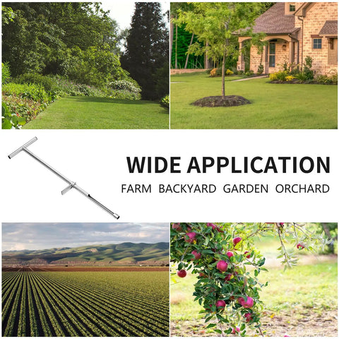 Pro Grade 36 Inch Stainless Steel Soil Probe With Two Piece Design For Easy Setup And Core Sampling Garden Soil Sampler Tool