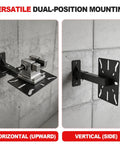 Badass Rock Solid Wall Or Table Mount Vise And Grinder Station Adjustable Sliding Base shown in horizontal and vertical positions.