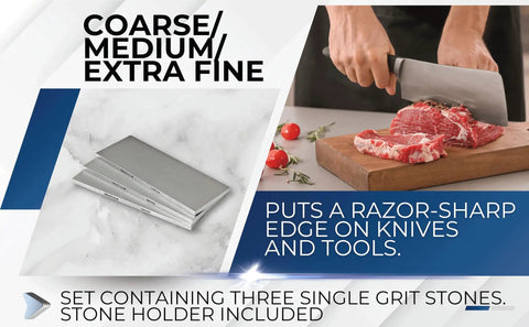 Dope Value Diamond Sharpening Stone Set 8 By 3 Inches With Holder Includes 300 600 1200 Grit Stones for sharpening knives